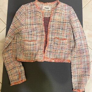 BB Dakota Colorful Tweed Blazer